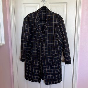 Topshop navy coat